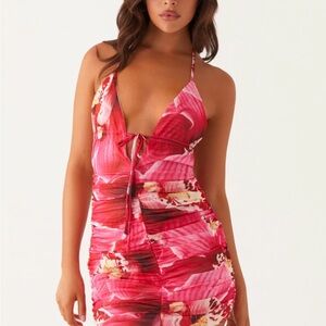 Peppermayo Pink Floral Mini Dress